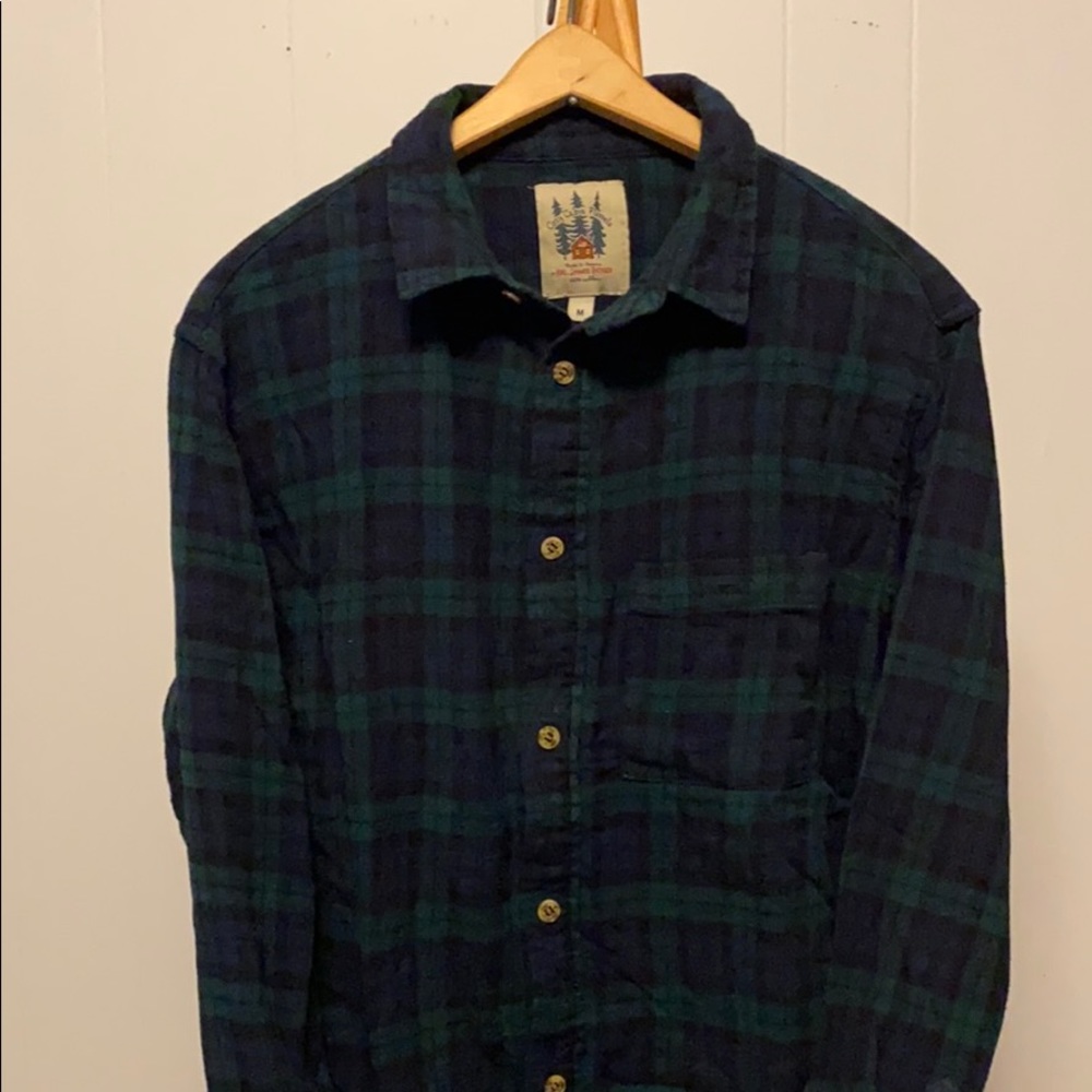 Kiel James Patrick Blackwatch Flannel Button Down